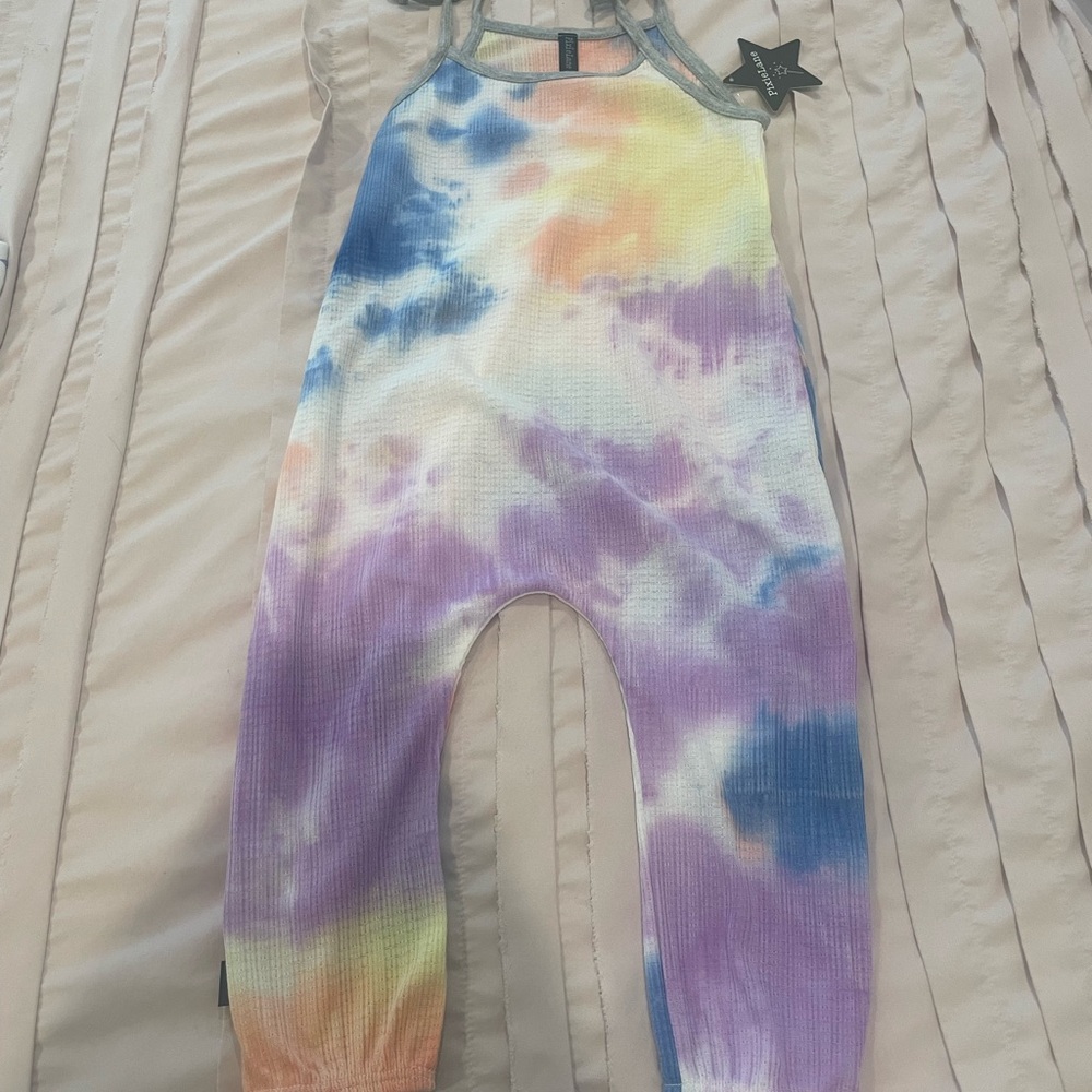 Colorful Tie-Dye Kids Jumpsuit